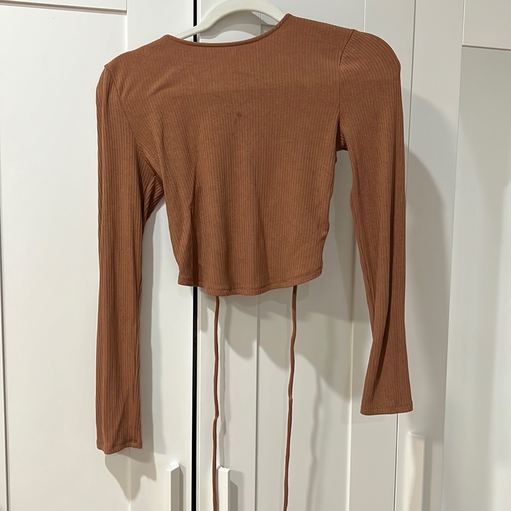 Astr The Label Open Back Top In Nutmeg - image 3